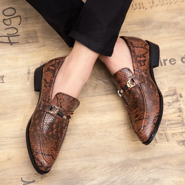 Snake Pattern Breathable Shoes