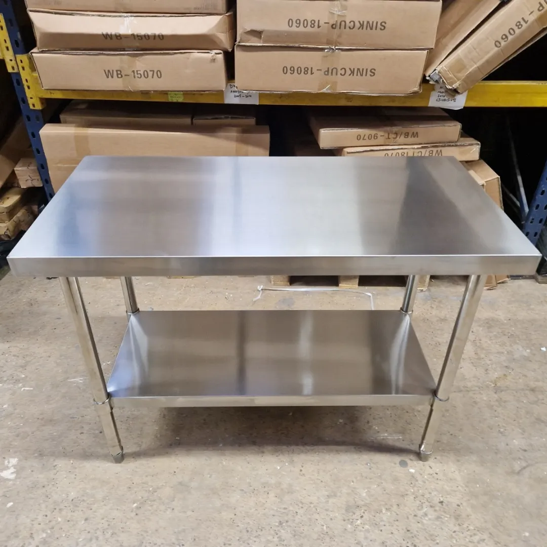 Stainless Steel Centre Table - 1200x600x900mm (WxDxH)