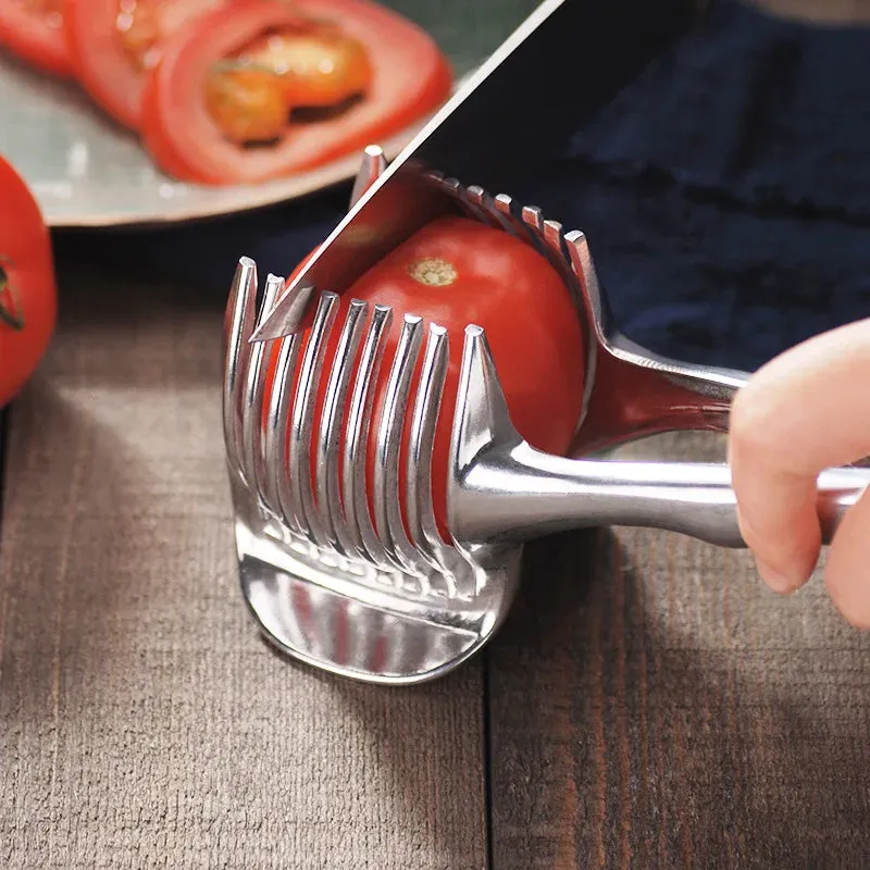 Stainless Steel Handheld Fruit & Vegetable Slicer – Kitchen Cutting Tool