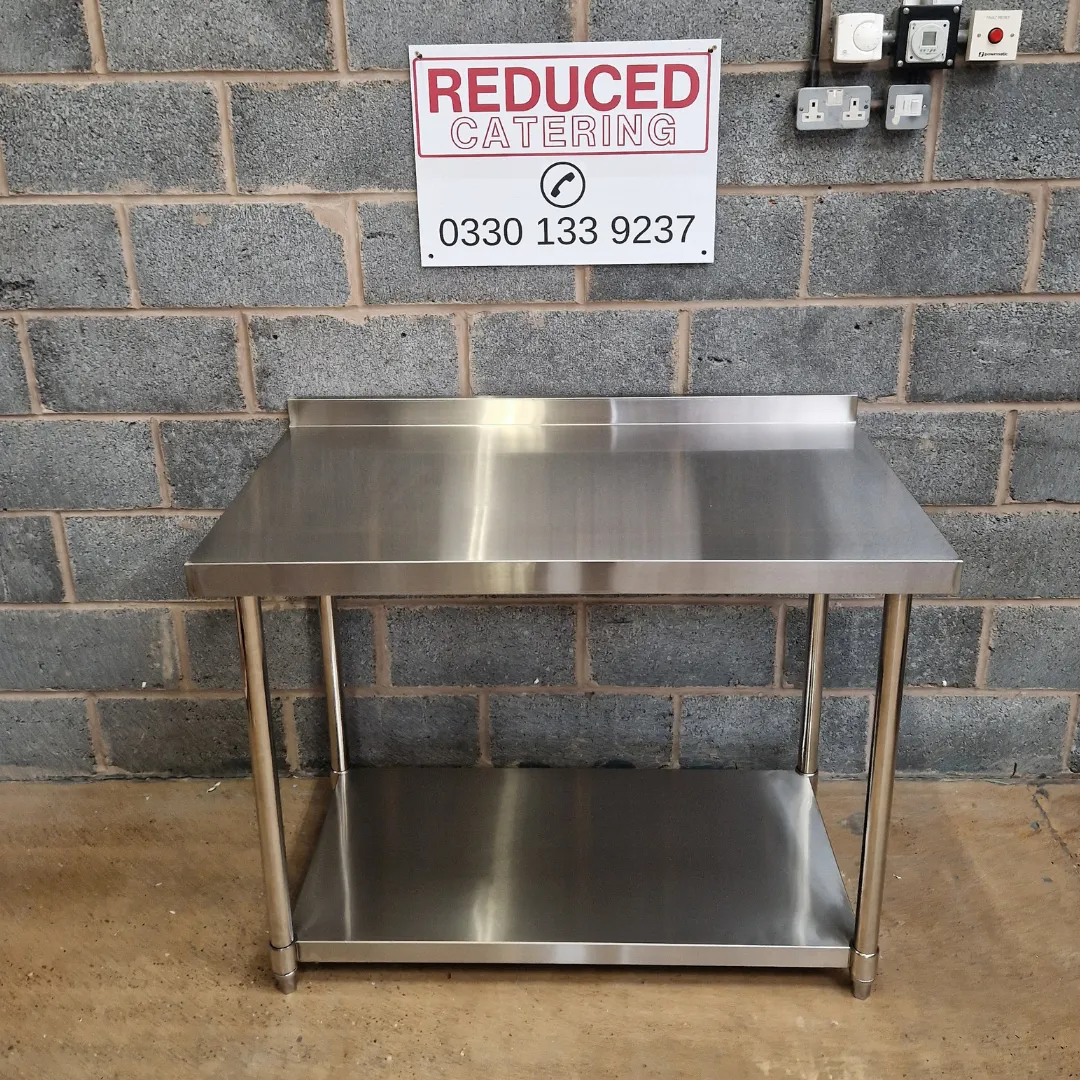 Stainless Steel Wall Prep Table - 1200x600x900mm (WxDxH)