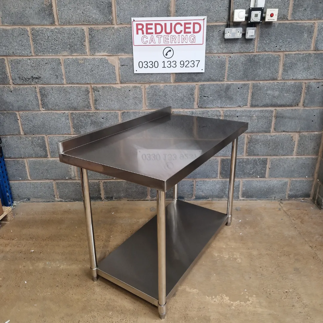 Stainless Steel Wall Prep Table - 1200x600x900mm (WxDxH)