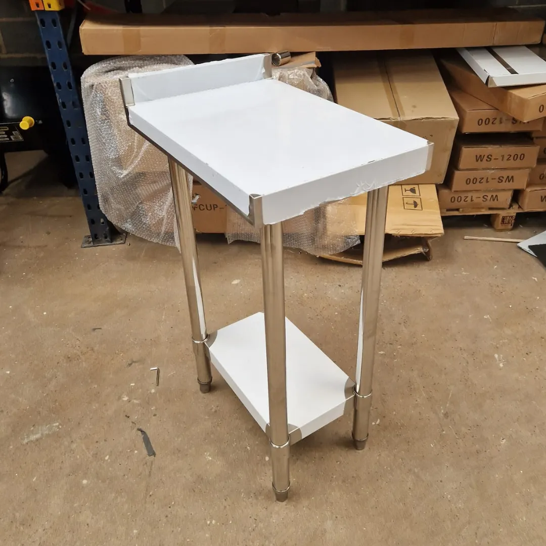 Stainless Steel Wall Prep table - 400x600x900mm (WxDxH)