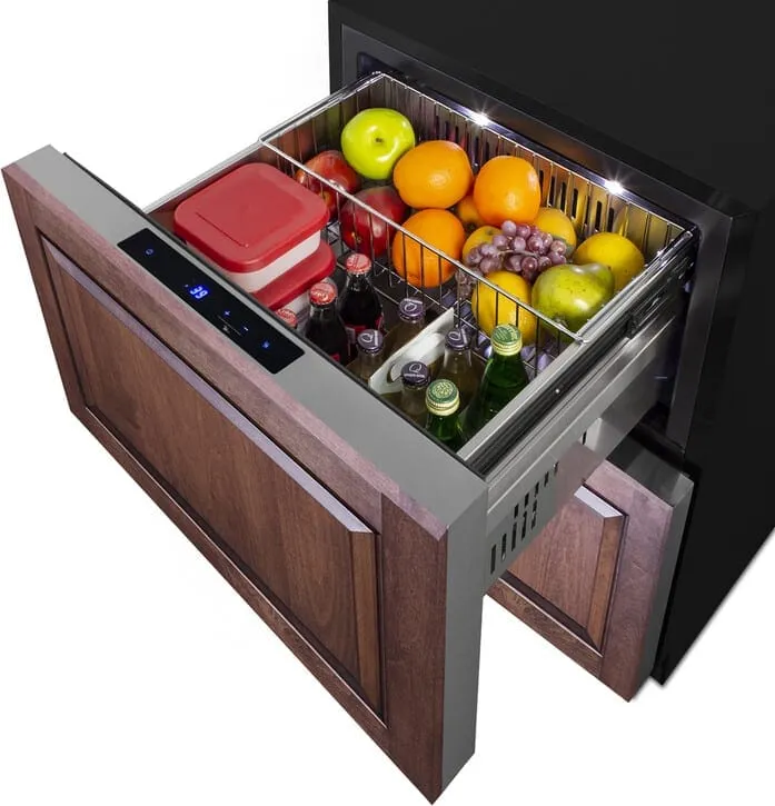 Summit 24" 2-Drawer Outdoor Refrigerator ADRD241OS