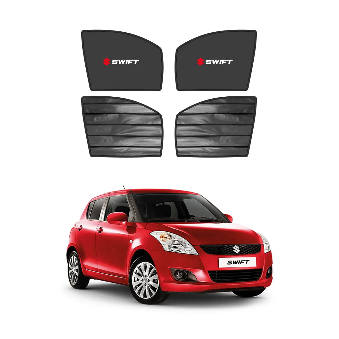 Suzuki Swift Double Layered Side Shades With Logo - Model 2004-2021