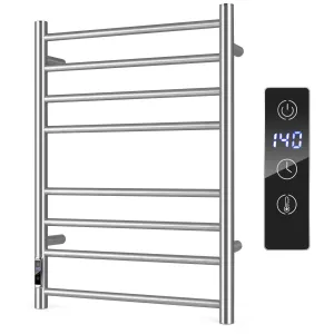 Tangkua Electric Towel Warmer Rack, 8-Bar Wall Mounted Towel Heater