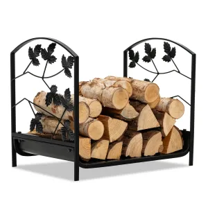 Tangkula 19 Inch Firewood Rack, Decorative Log Holder