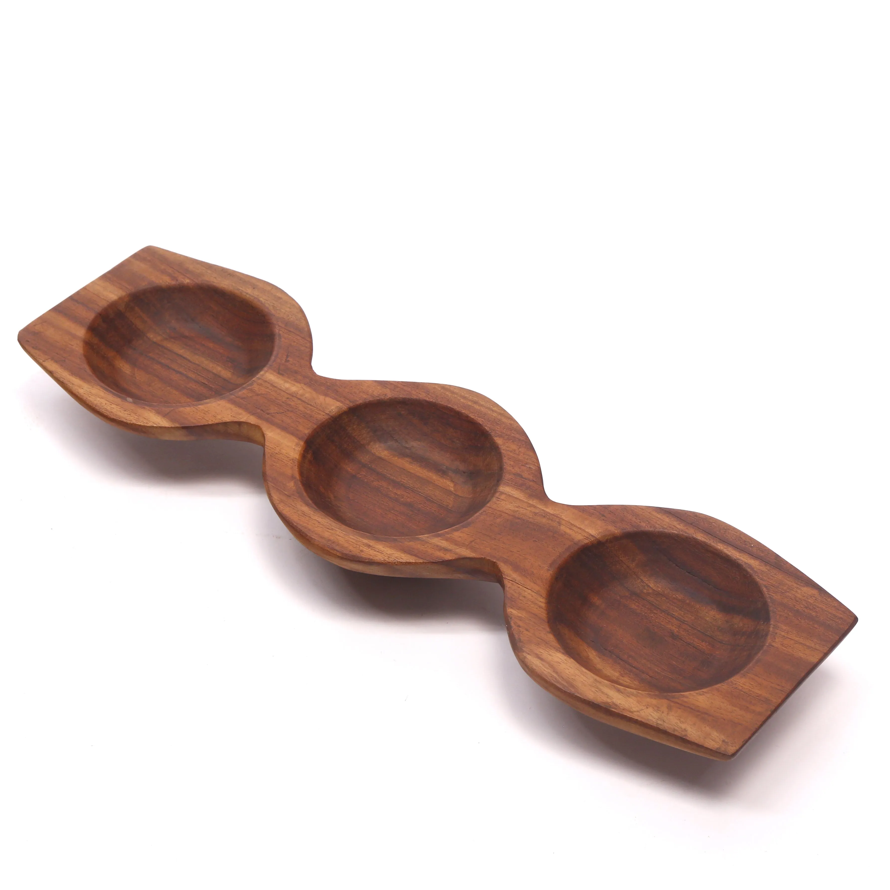 Triple Bowl Holder Platter