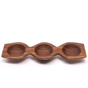 Triple Bowl Holder Platter