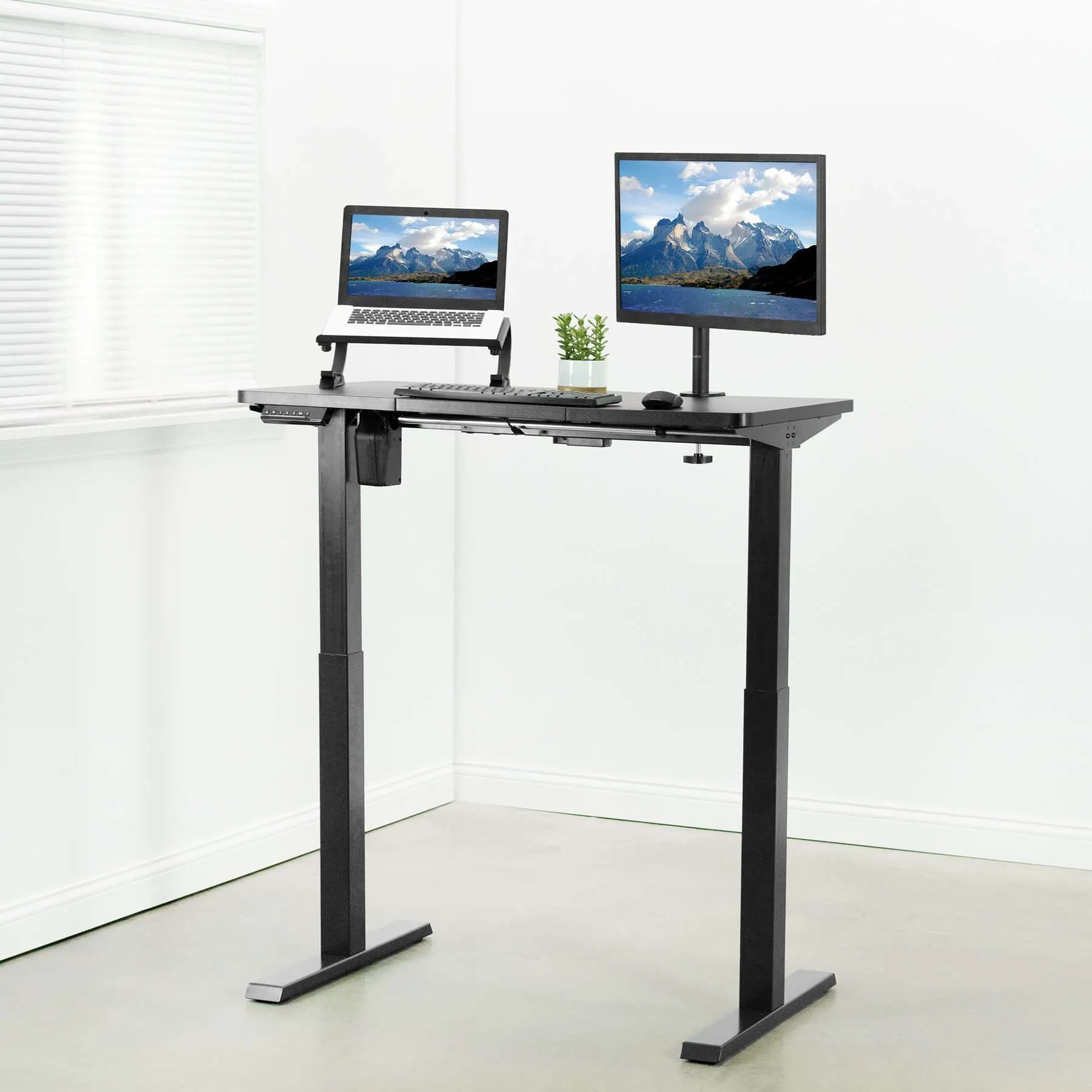 VIVO  43" x 24" Electric Desk, w/ Memory Pad Controller, DESK-EB43TB/DESK-EW43TW