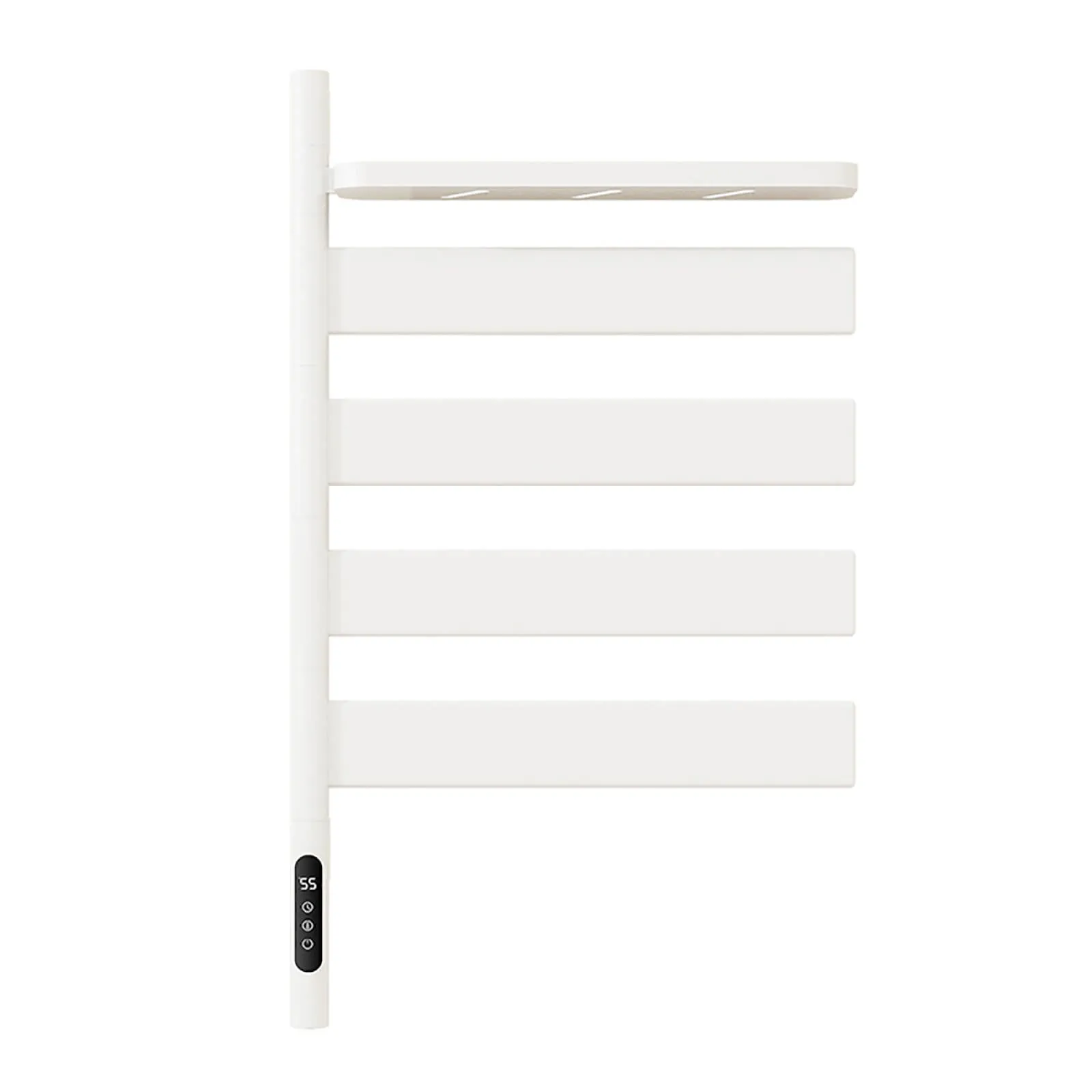 White Smart Towel Warmer with Timer Function