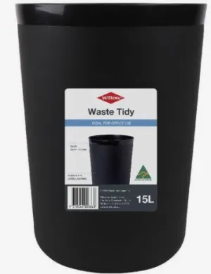 Willow™ Waste Tidy Round 15L - Black