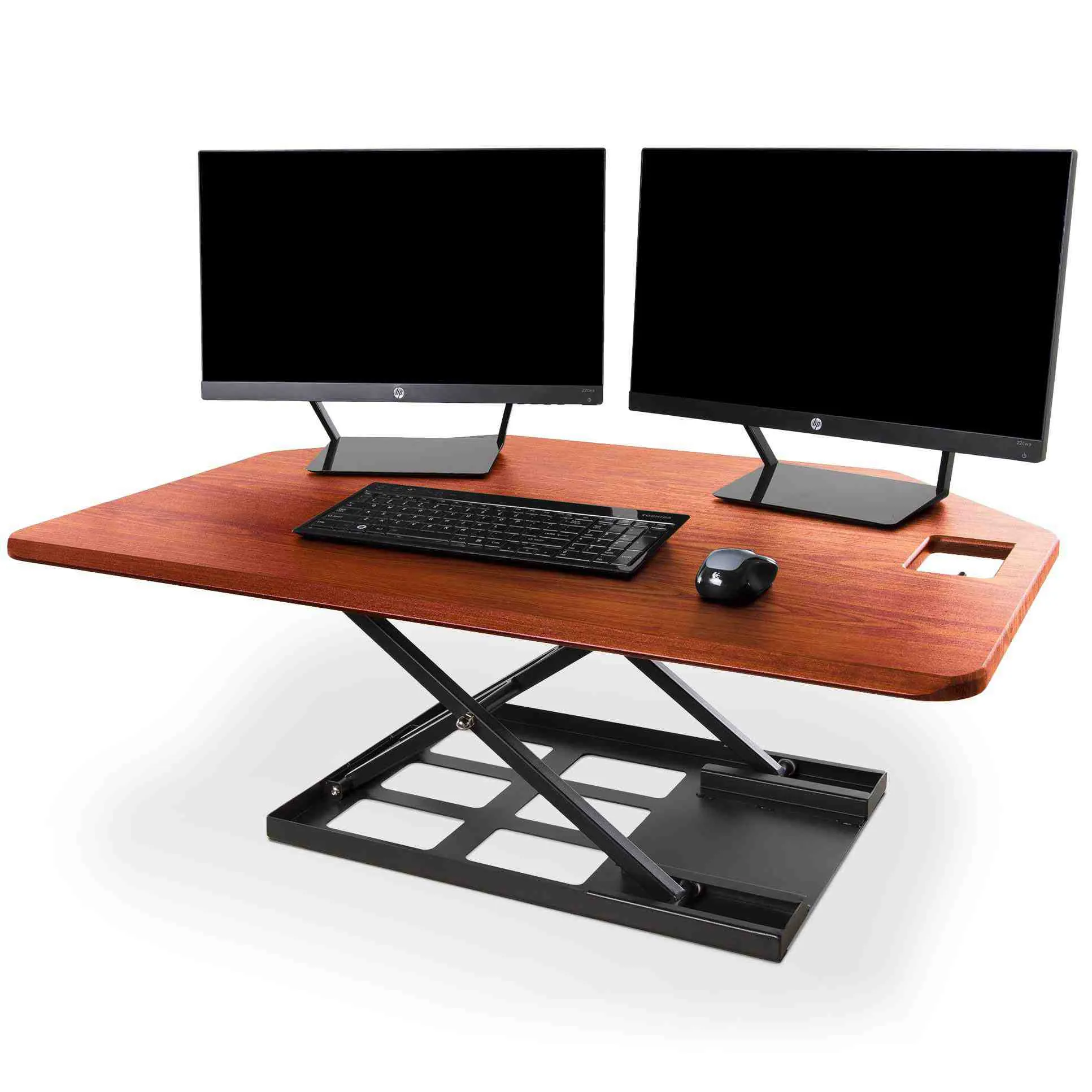 X-Elite Premier 40" Standing Desk Converter - Cherry